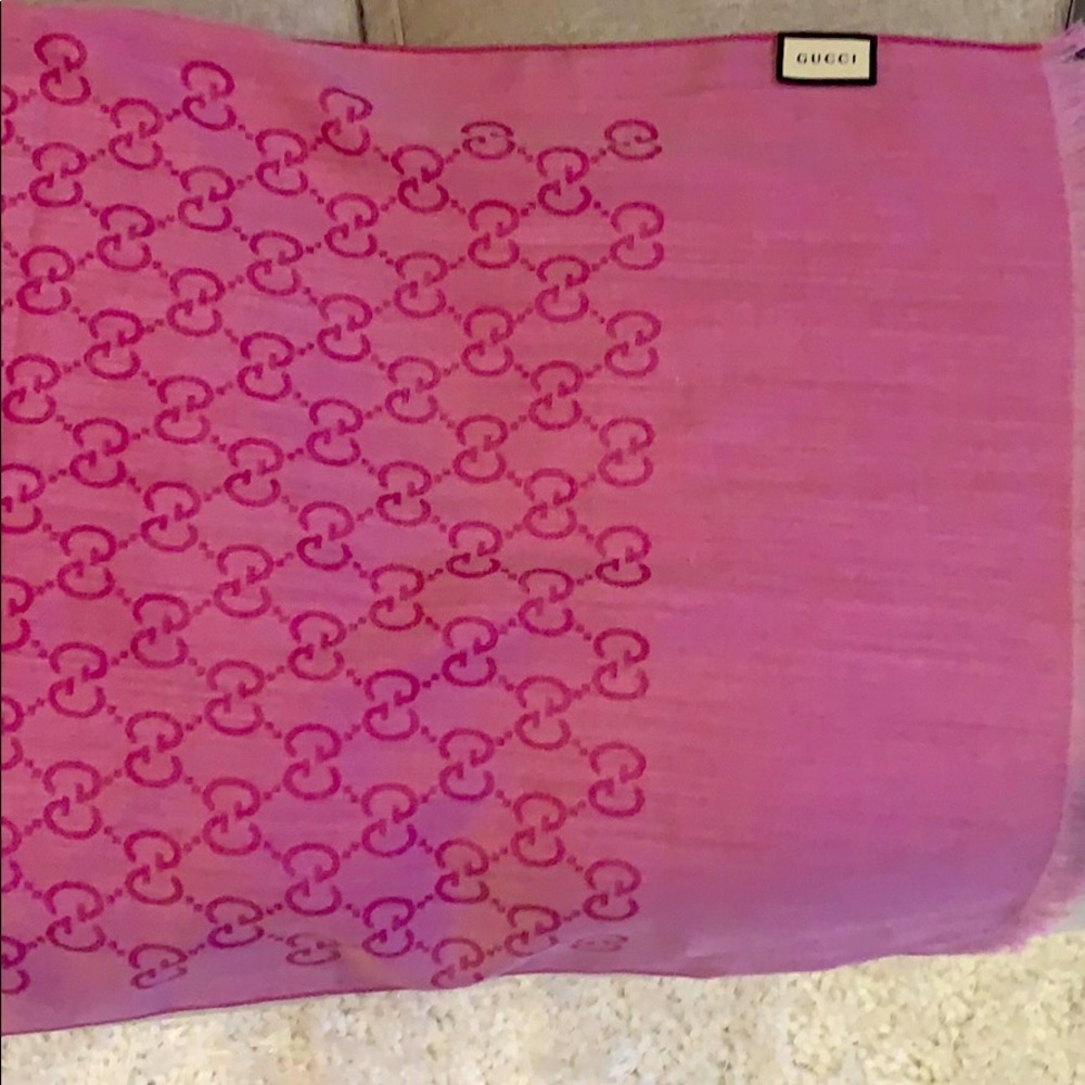 Gucci Scarf Pink - Double Sides